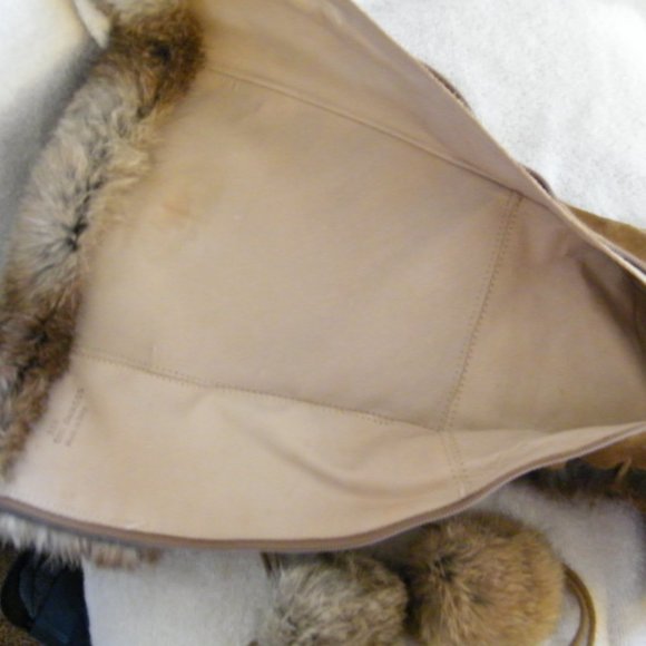 Coach Karita Suede and Rabbit Fur ' Real Fur ' Boots , Size US 5 1/2 - Picture 12 of 13